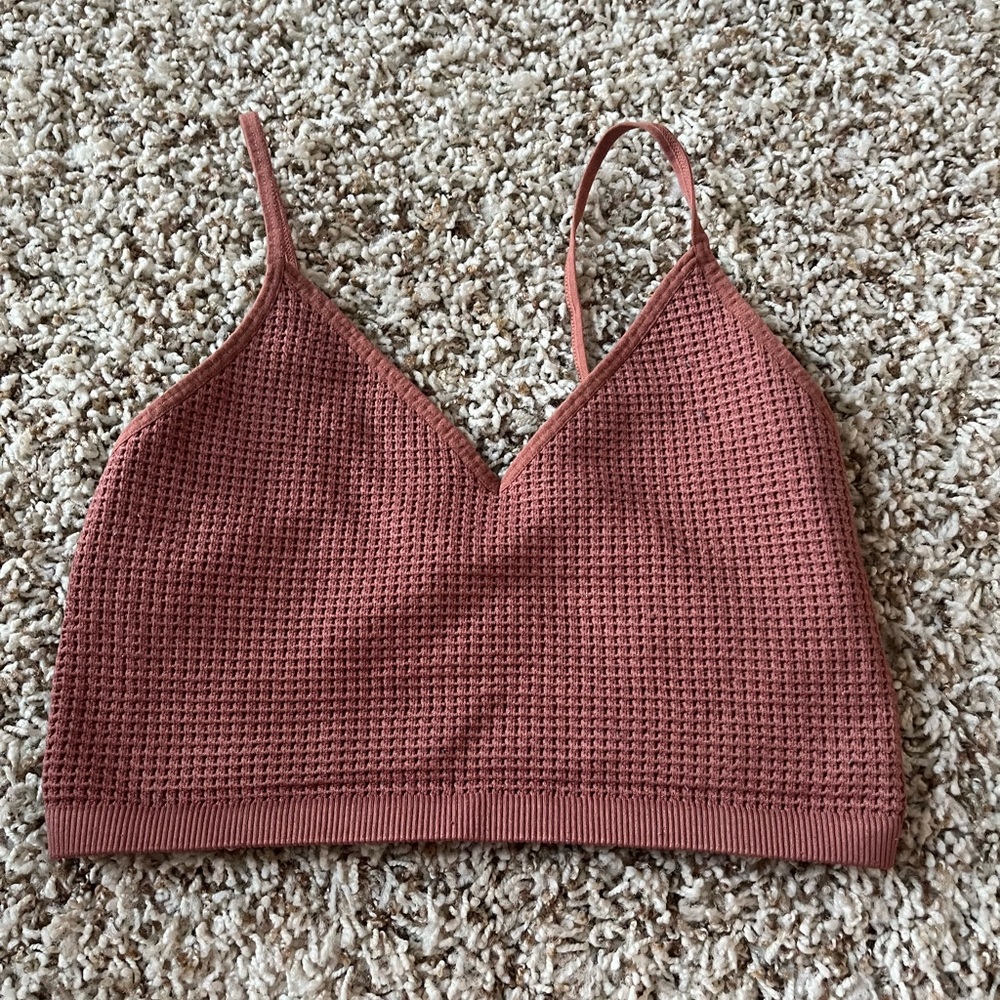 v-neck tank top, salmon